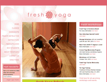 Tablet Screenshot of freshyoga.com
